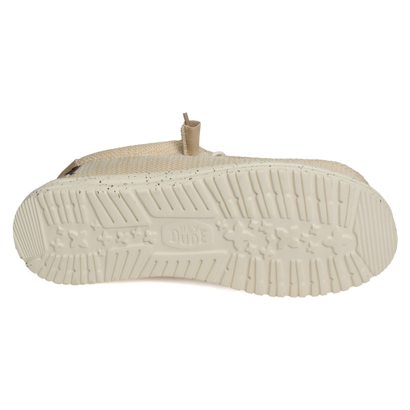 WALLY STRETCH SOX Beige, Slip-On HeyDude