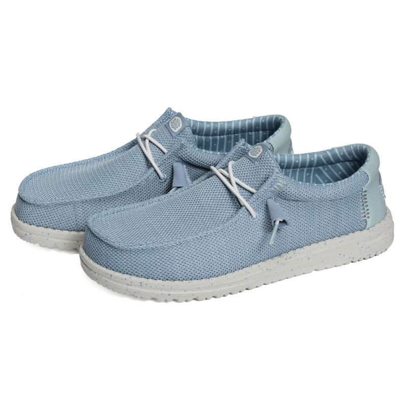 WALLY STRETCH SOX Bleu, Slip-On HeyDude