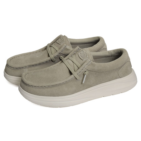 WALLY XTRA SUEDE Gris, Slip-On HeyDude