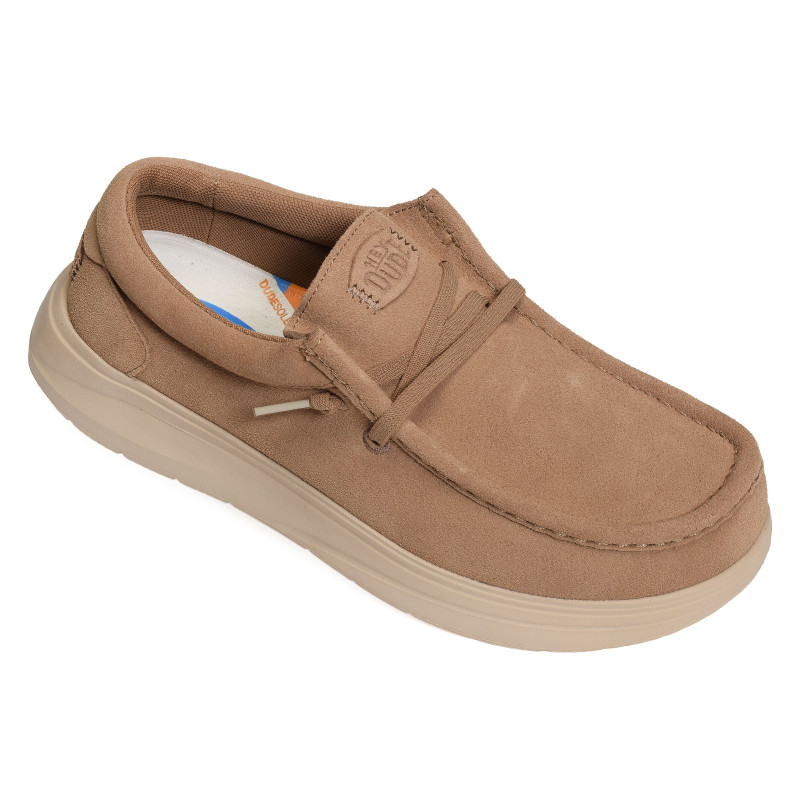 WALLY XTRA SUEDE Tabac, Slip-On HeyDude