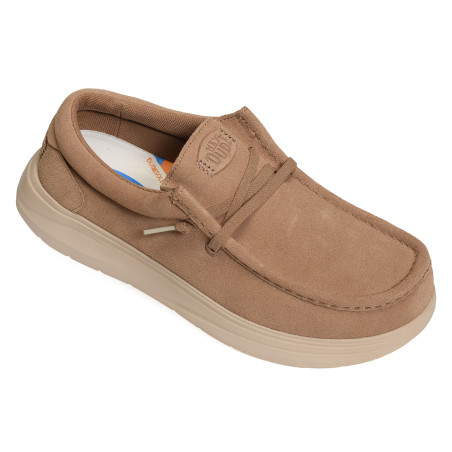 WALLY XTRA SUEDE Tabac, Slip-On HeyDude