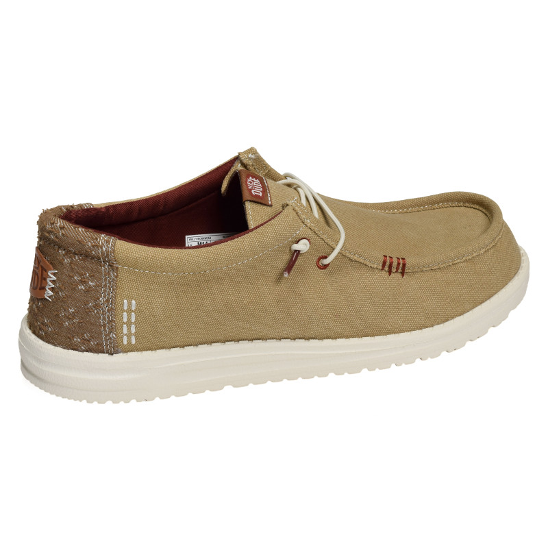 WALLY WORKWEAR Beige Marron, Slip-On HeyDude