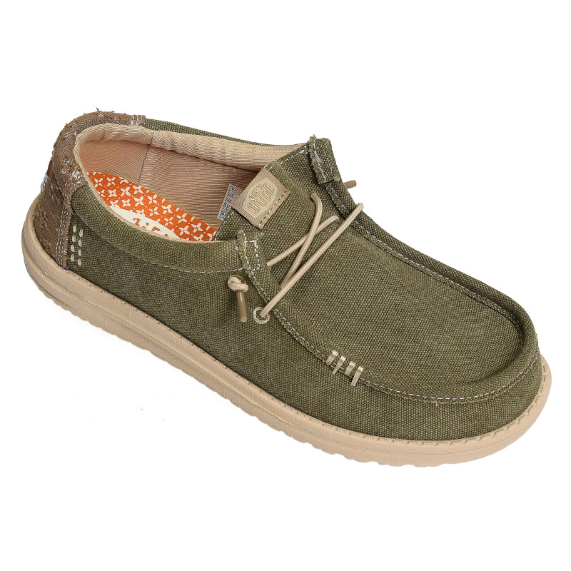 WALLY WORKWEAR Kaki, Slip-On HeyDude