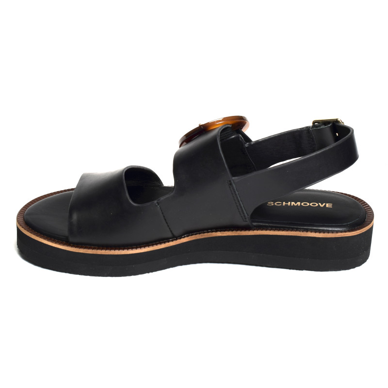 SIGUI SANDALE Noir, Sandales plates Schmoove