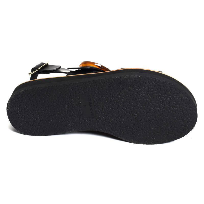 SIGUI SANDALE Noir, Sandales plates Schmoove