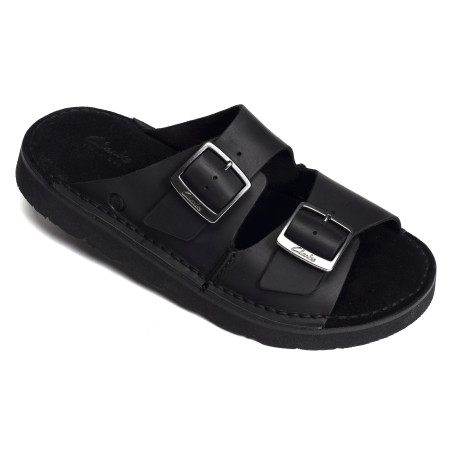 SOLSBURY STRAP Noir, Mules Clarks