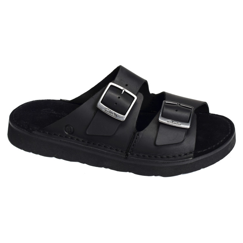 SOLSBURY STRAP Noir, Mules Clarks