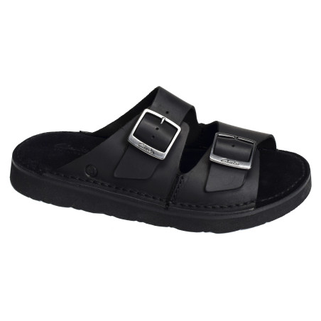 SOLSBURY STRAP Noir, Mules Clarks
