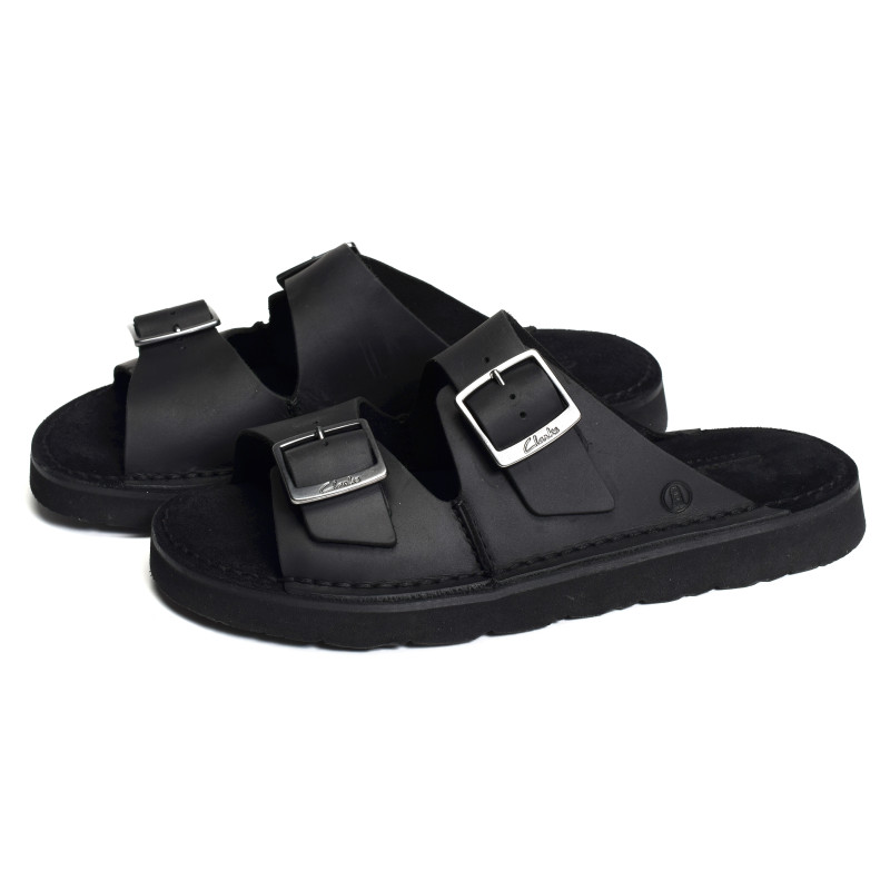 SOLSBURY STRAP Noir, Mules Clarks