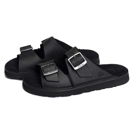SOLSBURY STRAP Noir, Mules Clarks