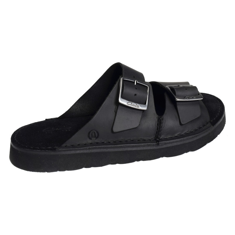 SOLSBURY STRAP Noir, Mules Clarks