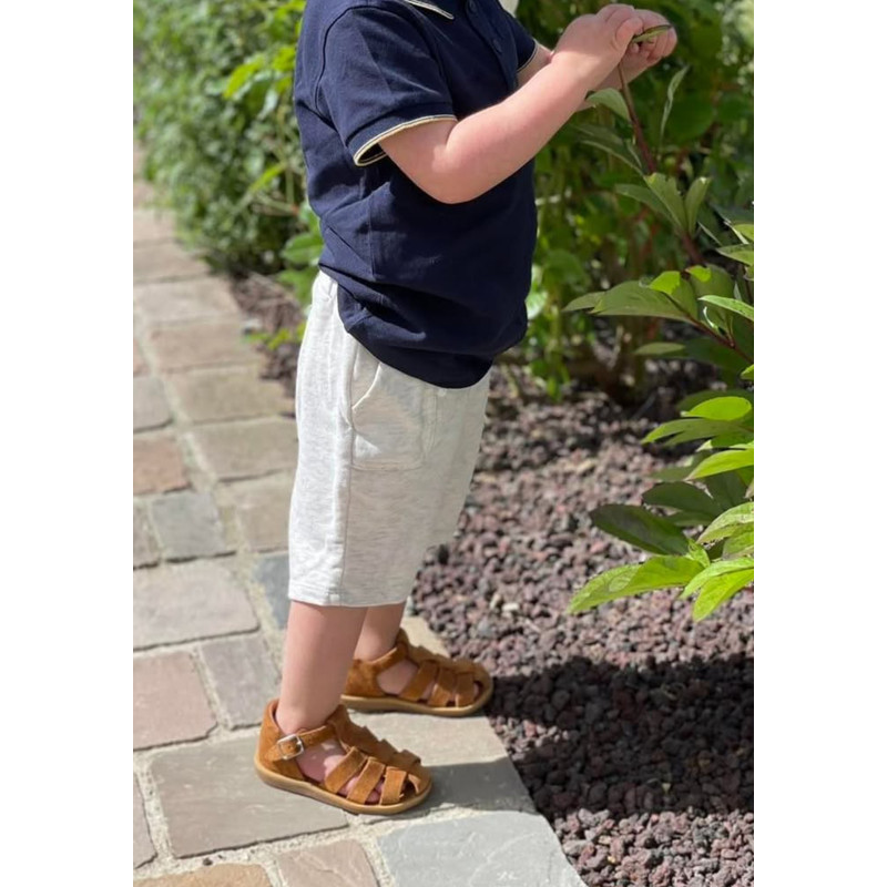 POPPY DADDY Caramel, Sandales plates & Nu-Pieds Pom d'Api