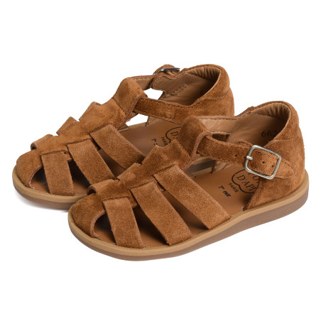 POPPY DADDY Caramel, Sandales plates & Nu-Pieds Pom d'Api