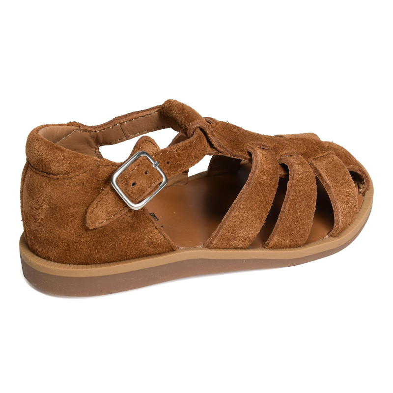 POPPY DADDY Caramel, Sandales plates & Nu-Pieds Pom d'Api