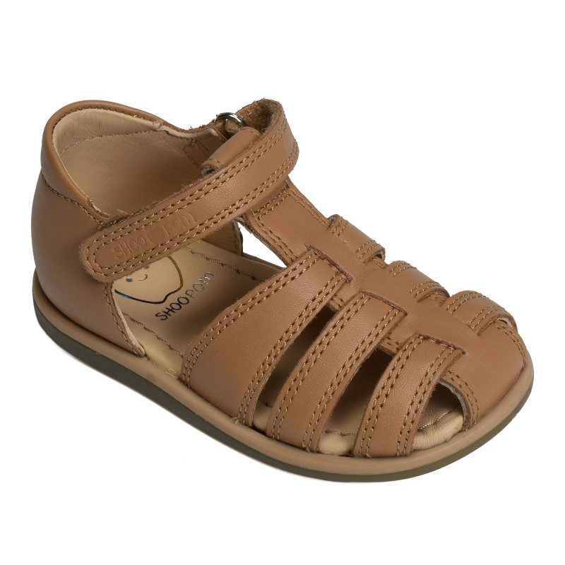 TITY TONTON Camel, Sandales plates & Nu-Pieds Shoopom