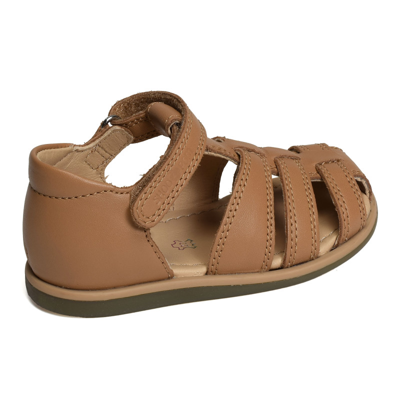 TITY TONTON Camel, Sandales plates & Nu-Pieds Shoopom