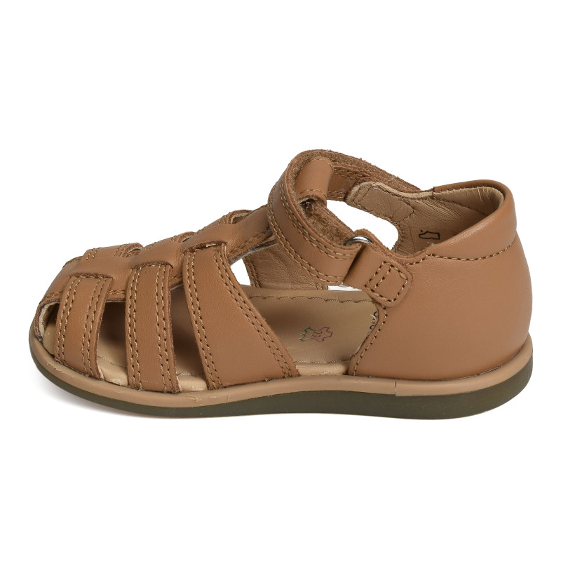 TITY TONTON Camel, Sandales plates & Nu-Pieds Shoopom