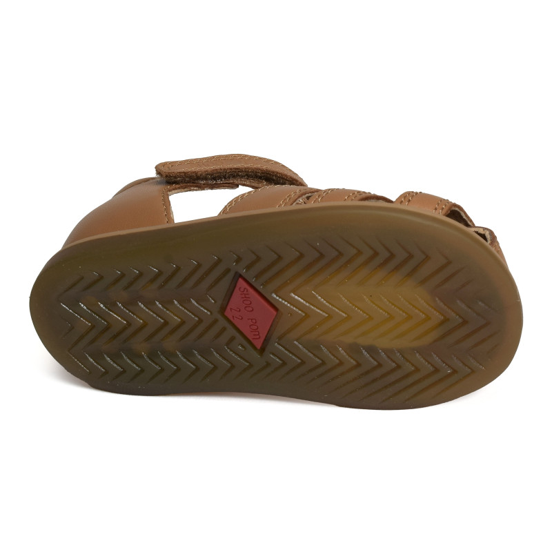 TITY TONTON Camel, Sandales plates & Nu-Pieds Shoopom