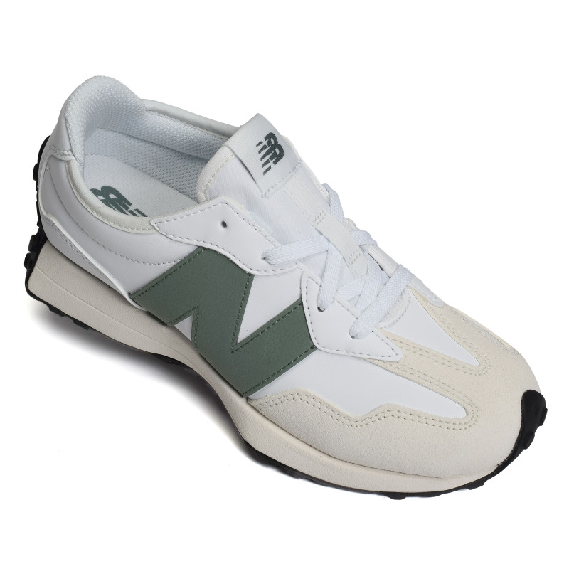 GS327 Blanc Vert, Baskets running New Balance