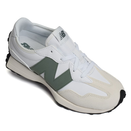 GS327 Blanc Vert, Baskets running New Balance