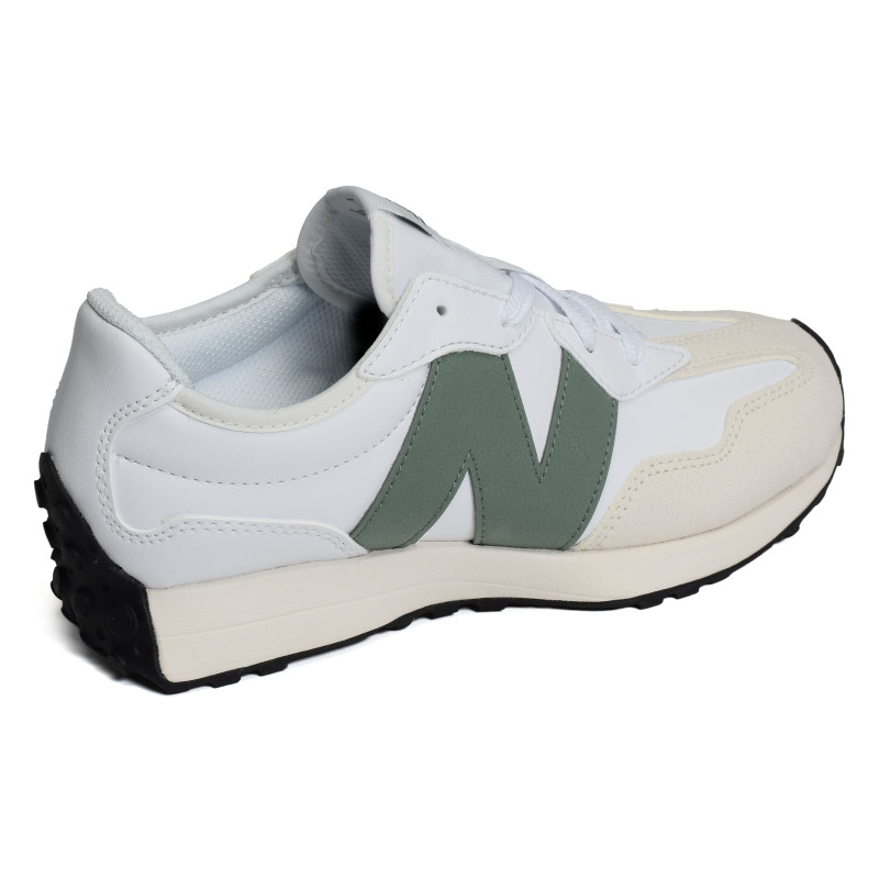 GS327 Blanc Vert, Baskets running New Balance