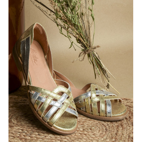 IOLINE Argent Or, Peep toes Minka