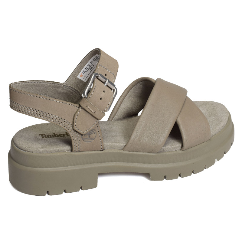 LONDON VIBE X STRAP Taupe, Nu-Pieds à plateforme Timberland