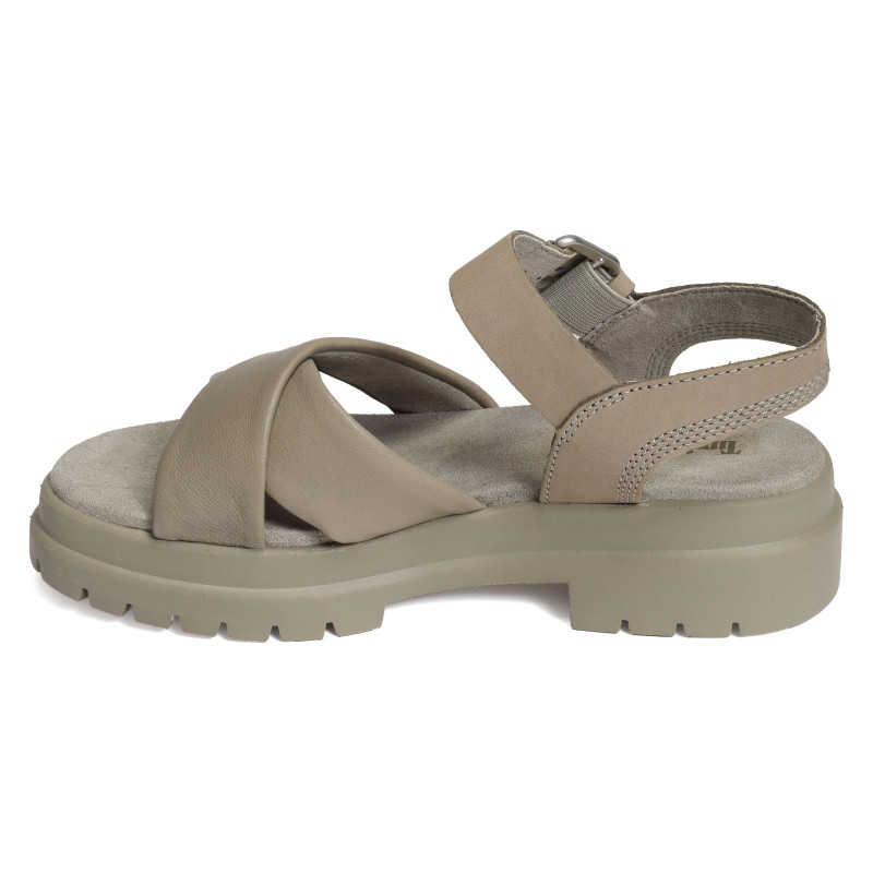 LONDON VIBE X STRAP Taupe, Nu-Pieds à plateforme Timberland