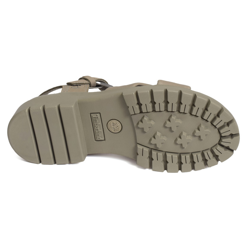 LONDON VIBE X STRAP Taupe, Nu-Pieds à plateforme Timberland