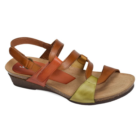 2164 Camel, Sandales compensées Xapatan