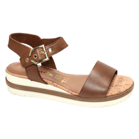 28222 Camel, Sandales compensées Tamaris