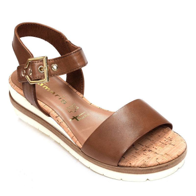 28222 Camel, Sandales compensées Tamaris