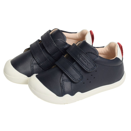 B STEPPIEUP BOY A Marine Blanc, Chaussures à Scratch Geox