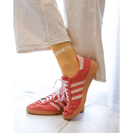 BRUNETTE Jaune, Chaussettes Les Sachoussettes