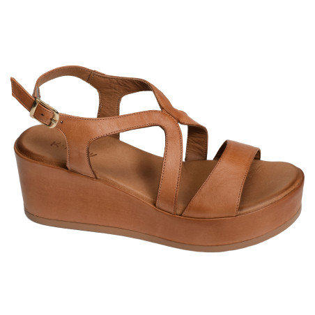FACTOR Camel, Sandales compensées K.Mary