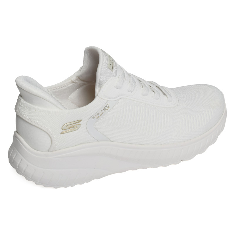 BOBS SQUAD CHAOS CURRENT MU Blanc, Slip-On Skechers