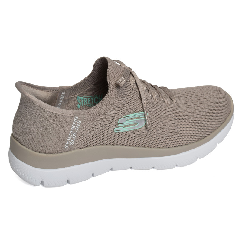 SUMMITS NEW DAILY Taupe, Slip-On Skechers