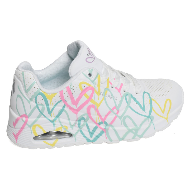 UNO CHANGED LOVE Blanc Multicolore, Sneakers basses Skechers