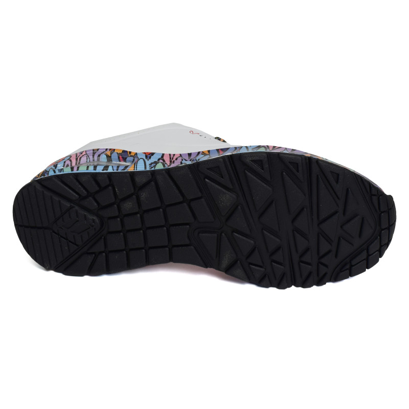 UNO RAVAGED LOVE Blanc Multicolore, Sneakers basses Skechers
