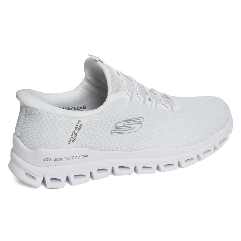 GLIDE STEP NOXUS Blanc, Slip-On Skechers