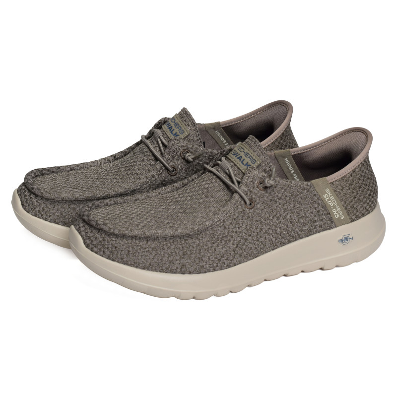 GO WALK MAX HALYCON Taupe, Slip-On Skechers