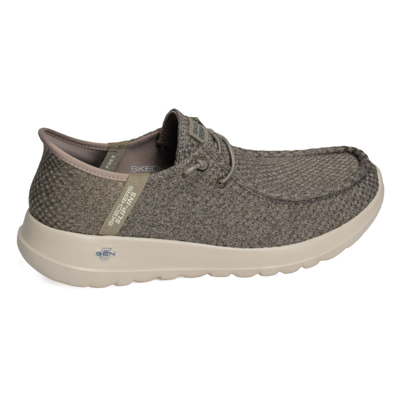 GO WALK MAX HALYCON Taupe, Slip-On Skechers