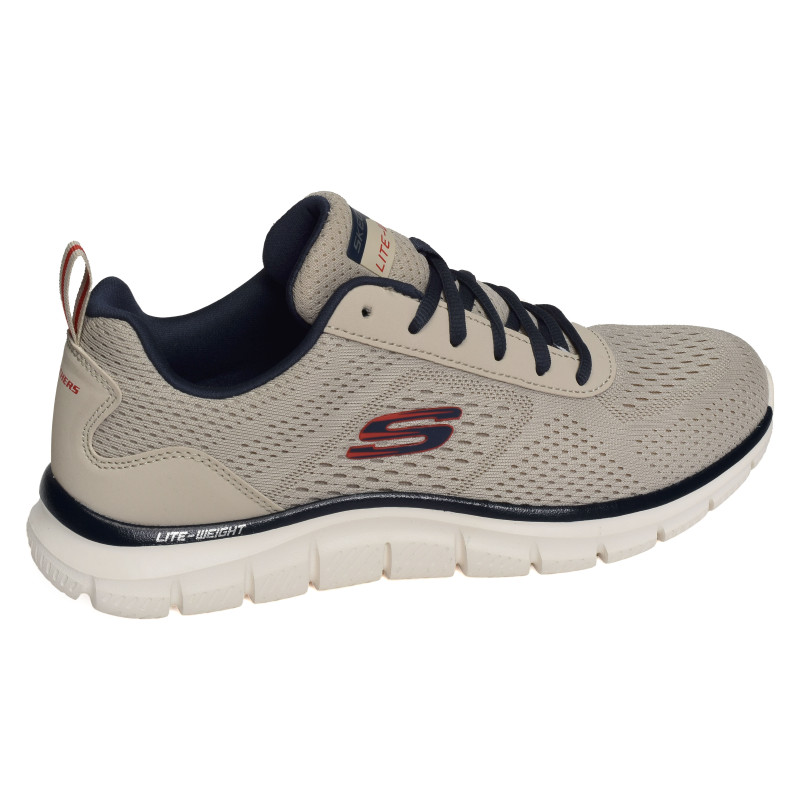 TRACK LESHUR Taupe Marine, Baskets running Skechers