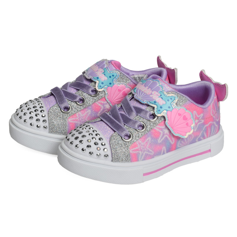 TWINKLE SPARKS UNDERWATER Rose Lavande, Sneakers basses Skechers