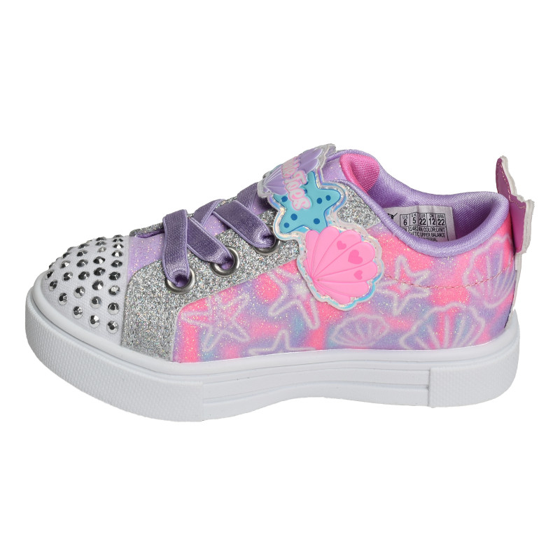 TWINKLE SPARKS UNDERWATER Rose Lavande, Sneakers basses Skechers