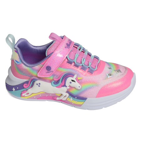 UNICORN CHASER Rose Multicolore, Baskets running Skechers