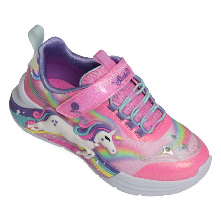 UNICORN CHASER Rose Multicolore, Baskets running Skechers