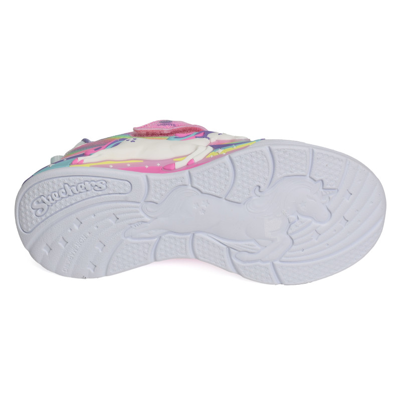 UNICORN CHASER Rose Multicolore, Baskets running Skechers