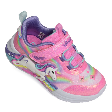 UNICORN CHASER BB Rose Multicolore, Baskets running Skechers