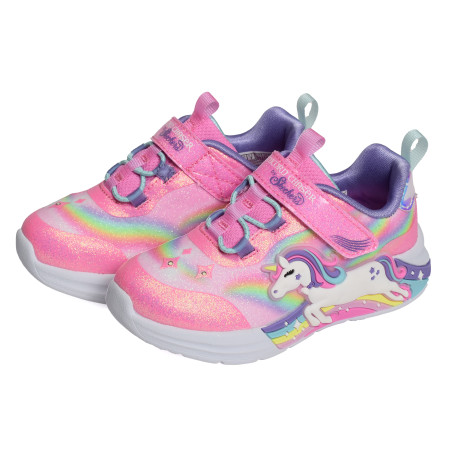 UNICORN CHASER BB Rose Multicolore, Baskets running Skechers